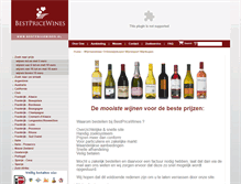 Tablet Screenshot of bestpricewines.nl